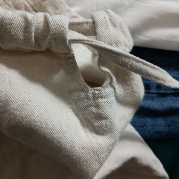 Howard Combat Kimonos HCK Martial Arts Pants Size 4 Unbleached Canvas Waist Tie - Picture 7 of 8